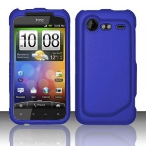Hard Plastic Rubber Feel Case for HTC Incredible 2 6350 - Blue
