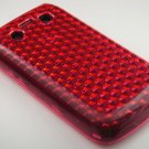 Crystal Gel Diamond Design Skin Case for Blackberry Bold 9700/9780 - Hot Pink