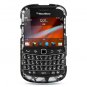 Hard Plastic Design Case for Blackberry Bold 9900/9930 - Black Skulls
