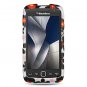 Hard Plastic Rubber Feel Design Case for Blackberry Torch 9850/9860 - Black Daisy