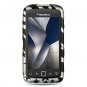 Hard Plastic Design Case for Blackberry Torch 9850/9860 - Silver Zebra and Stars