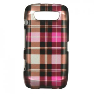 Hard Plastic Design Case for Blackberry Torch 9850/9860 - Hot Pink Check