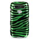 Hard Plastic Design Case for Blackberry Torch 9850/9860 - Green Zebra
