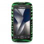 Hard Plastic Design Case for Blackberry Torch 9850/9860 - Green Zebra