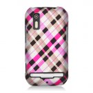 Hard Plastic Rubber Feel Design Case for Motorola Photon 4G - Multi Colors Check