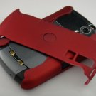 Hard Plastic Rubber Feel Armor Case for Blackberry Curve 8330 - Red