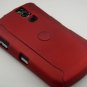 Hard Plastic Rubber Feel Armor Case for Blackberry Curve 8330 - Red
