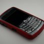 Hard Plastic Rubber Feel Armor Case for Blackberry Curve 8330 - Red