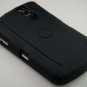 Hard Plastic Rubber Feel Armor Case for Blackberry Curve 8330 - Black