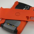 Hard Plastic Rubber Feel Armor Case for Blackberry Curve 8330 - Orange