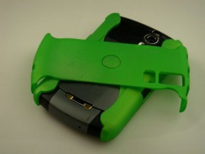 Hard Plastic Rubber Feel Armor Case for Blackberry Curve 8330 - Green