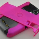 Hard Plastic Rubber Feel Armor Case for Blackberry Curve 8330 - Hot Pink