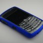 Hard Plastic Rubber Feel Armor Case for Blackberry Curve 8330 - Blue