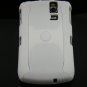 Hard Plastic Rubber Feel Armor Case for Blackberry Curve 8330 - White