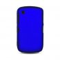 2-in-1 Hard Rubber Cover Case + Black Silicone Skin for Blackberry Curve 8520 - Blue