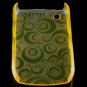 Hard Plastic Crescent Design Back Cover Case for Blackberry Curve 8520 - Orange