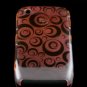 Hard Plastic Crescent Design Back Cover Case for Blackberry Curve 8520 - Hot Pink