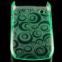 Hard Plastic Crescent Design Back Cover Case for Blackberry Curve 8520 - Green