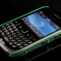 Hard Plastic Crescent Design Back Cover Case for Blackberry Curve 8520 - Green