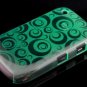 Hard Plastic Crescent Design Back Cover Case for Blackberry Curve 8520 - Green