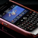 Hard Plastic Crescent Design Back Cover Case for Blackberry Curve 8900 - Hot Pink