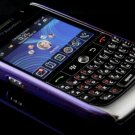Hard Plastic Crescent Design Back Cover Case for Blackberry Curve 8900 - Purple
