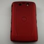 Hard Plastic Rubber Feel Armor Case for Blackberry Storm 2 9520/9550 - Red