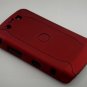 Hard Plastic Rubber Feel Armor Case for Blackberry Storm 2 9520/9550 - Red