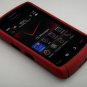 Hard Plastic Rubber Feel Armor Case for Blackberry Storm 2 9520/9550 - Red