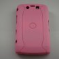 Hard Plastic Rubber Feel Armor Case for Blackberry Storm 2 9520/9550 - Pink