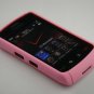Hard Plastic Rubber Feel Armor Case for Blackberry Storm 2 9520/9550 - Pink