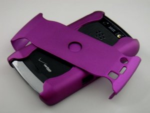Hard Plastic Rubber Feel Armor Case for Blackberry Storm 2 9520/9550 - Purple