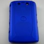 Hard Plastic Rubber Feel Armor Case for Blackberry Storm 2 9520/9550 - Blue