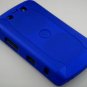 Hard Plastic Rubber Feel Armor Case for Blackberry Storm 2 9520/9550 - Blue