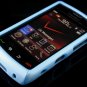 Hard Plastic Rubber Feel Twisted Case for Blackberry Storm 2 9520/9550 - Sky Blue