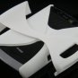 Hard Plastic Rubber Feel Twisted Case for Blackberry Storm 2 9520/9550 - White