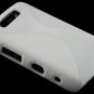Hard Plastic Rubber Feel Twisted Case for Blackberry Storm 2 9520/9550 - White