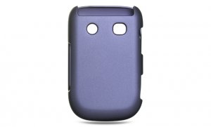 Hard Plastic Rubber Feel Design Case for Blackberry Style 9670 - Purple