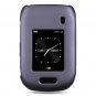 Hard Plastic Rubber Feel Design Case for Blackberry Style 9670 - Purple