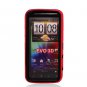 Hard Plastic Hybrid Case for HTC Evo 3D - Red and Black