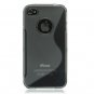 Crystal Gel Skin Case Mixed Style for Apple iPhone 4/4S - Smoke