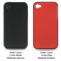 2-in-1 Hard Plastic Back Cover Case + Black Silicone Skin for Apple iPhone 4/4S - Red