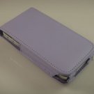 Vertical Leather Flip Cover Case With Rotating Belt Clip for Apple iPhone 4/4S - Lavender