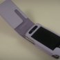 Vertical Leather Flip Cover Case With Rotating Belt Clip for Apple iPhone 4/4S - Lavender