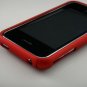 Hard Plastic Rubber Feel Armor Case for Apple iPhone 3G/3GS - Red