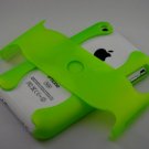 Hard Plastic Rubber Feel Armor Case for Apple iPhone 3G/3GS - Neon Green