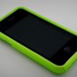 Hard Plastic Rubber Feel Armor Case for Apple iPhone 3G/3GS - Neon Green