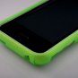 Hard Plastic Rubber Feel Armor Case for Apple iPhone 3G/3GS - Neon Green