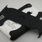 Hard Plastic Rubber Feel Armor Case for Apple iPhone 3G/3GS - Black