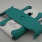 Hard Plastic Rubber Feel Armor Case for Apple iPhone 3G/3GS - Turquoise